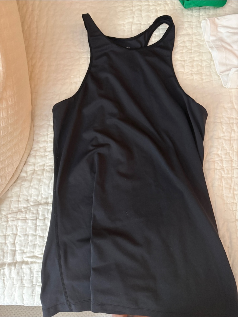 Black Women's T-Back Athletic Top
